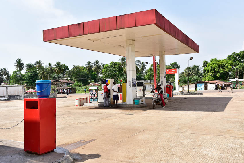 gasoline station in liberia