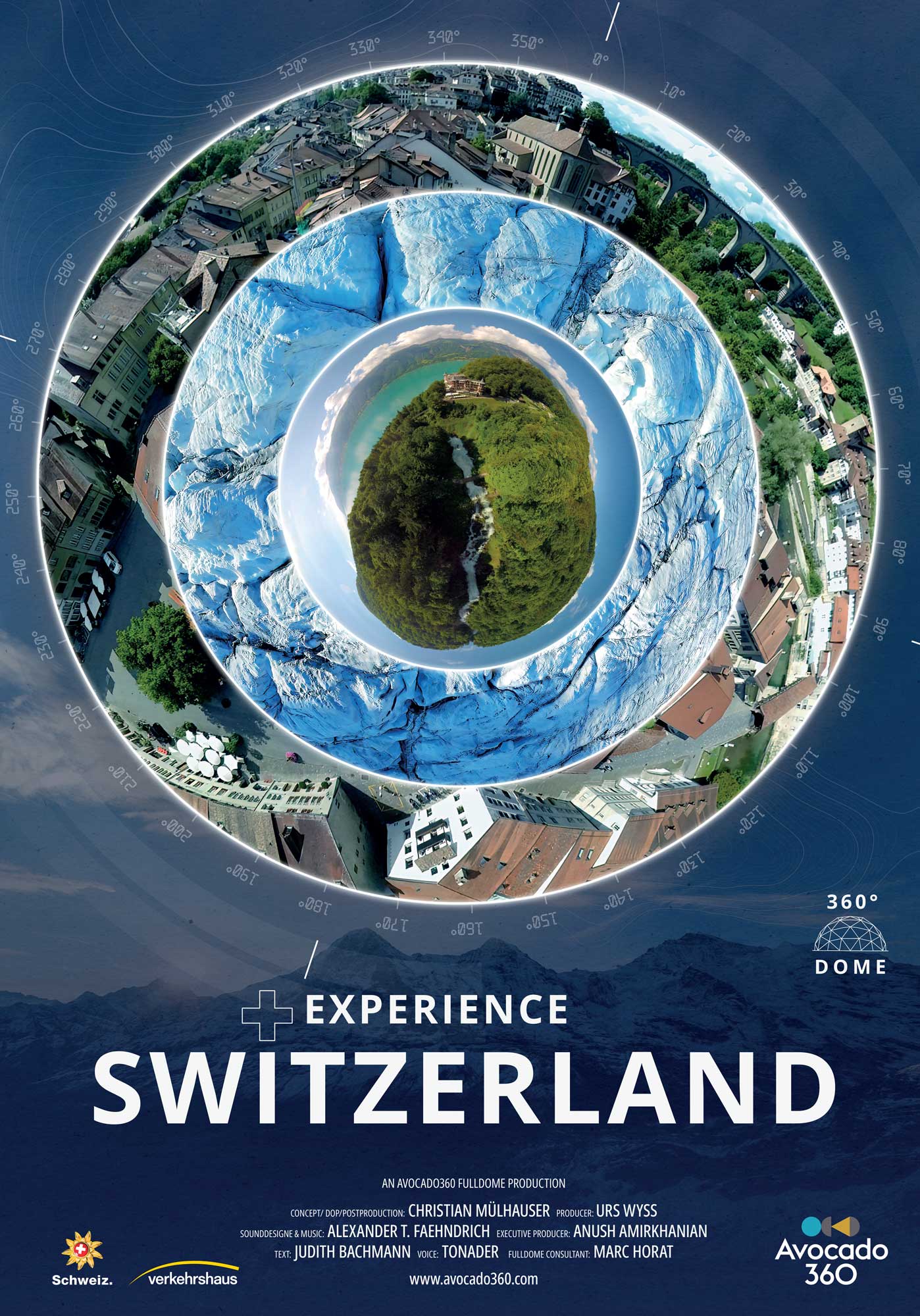 Movieposter about Experience Switzerland 360° Fulldome Film